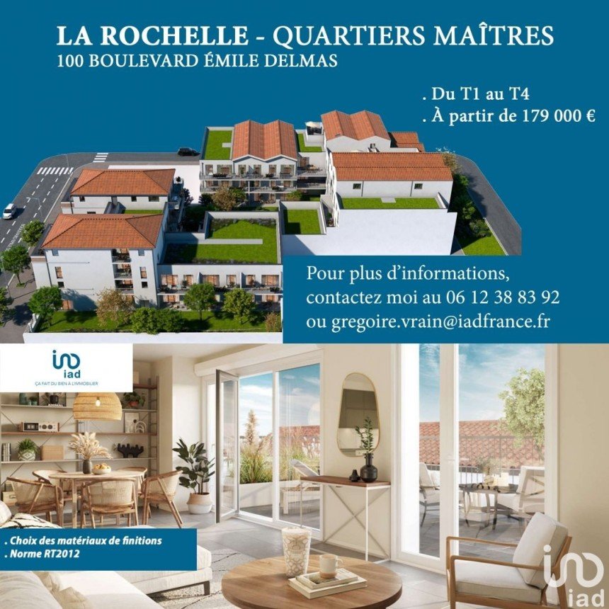Apartment 3 rooms of 69 m² in La Rochelle (17000)