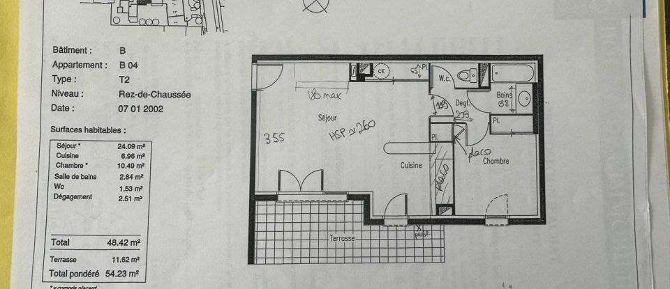 Appartement 4 pièces de 49 m² à Fonsorbes (31470)