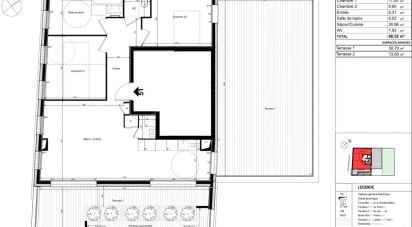 Appartement 3 pièces de 68 m² à Lyon (69007)