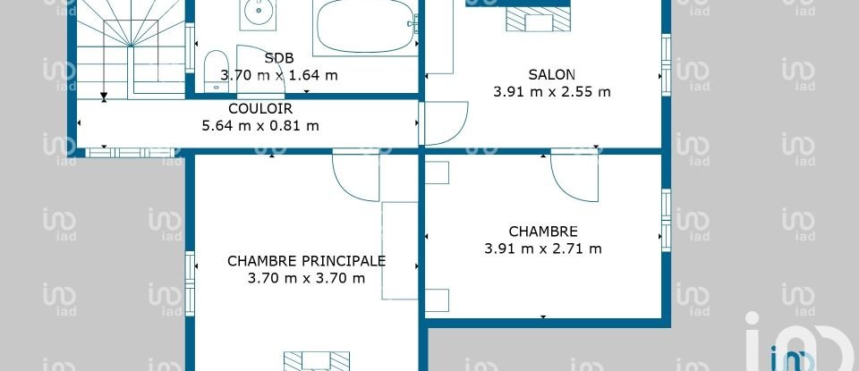 Maison de ville 5 pièces de 99 m² à Bellac (87300)