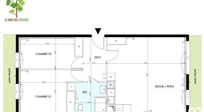 Appartement 3 pièces de 72 m² à Bois-le-Roi (77590)