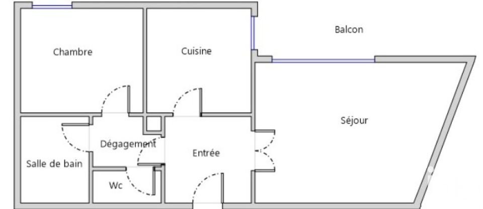 Appartement 2 pièces de 52 m² à Pau (64000)