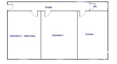 Appartement 3 pièces de 41 m² à Ascain (64310)