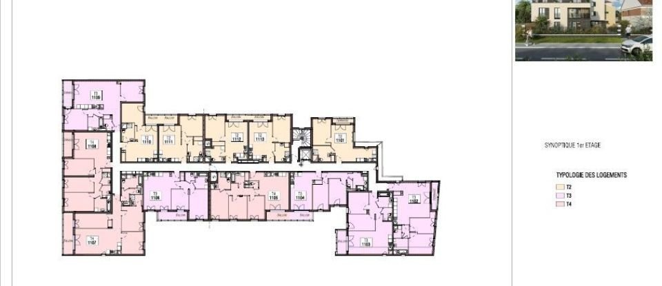 Appartement 3 pièces de 72 m² à Chennevières-sur-Marne (94430)