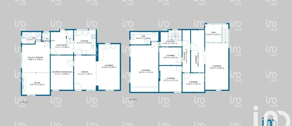 Maison de ville 6 pièces de 154 m² à Contres (41700)