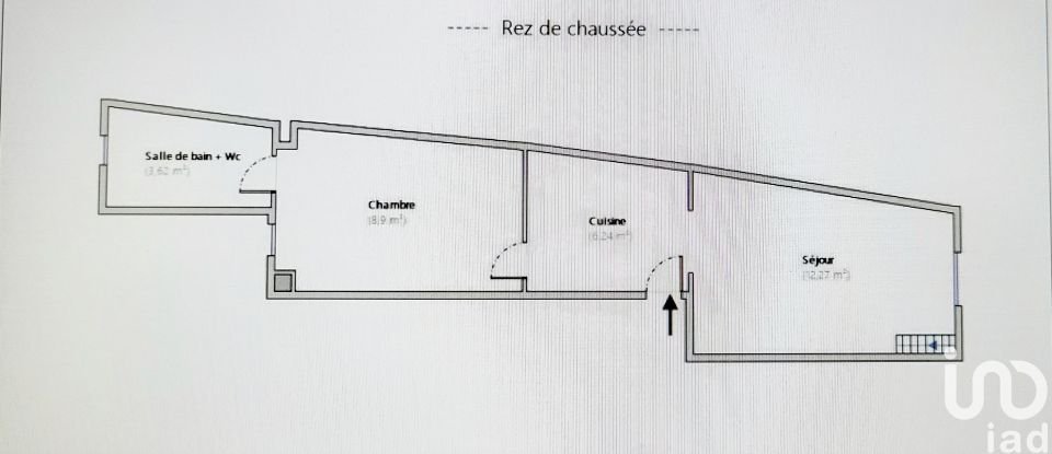 Appartement 3 pièces de 31 m² à Paris (75012)