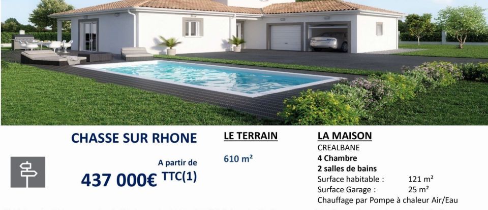Terrain de 608 m² à Chasse-sur-Rhône (38670)