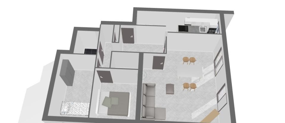 Appartement 3 pièces de 73 m² à Tours (37000)