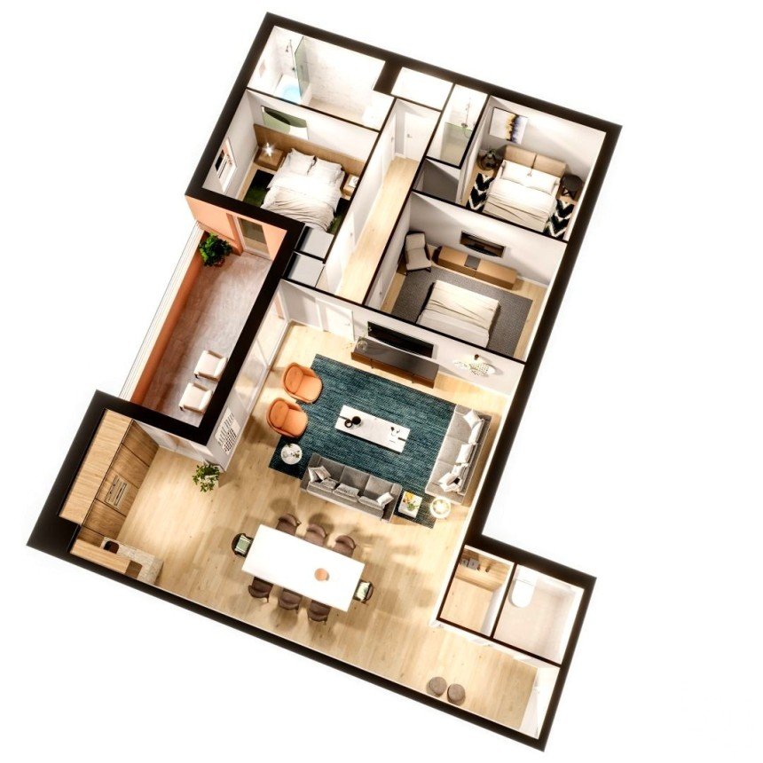 Apartment 4 rooms of 97 m² in Draguignan (83300)
