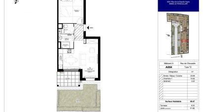 Appartement 2 pièces de 40 m² à Le Fenouiller (85800)