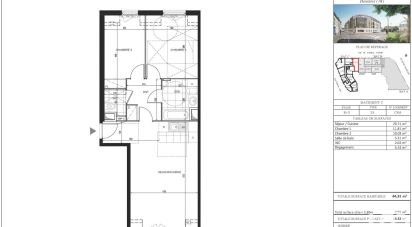 Apartment 3 rooms of 64 m² in Houilles (78800)
