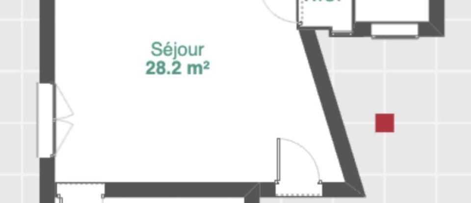 Appartement 2 pièces de 45 m² à Paris (75018)