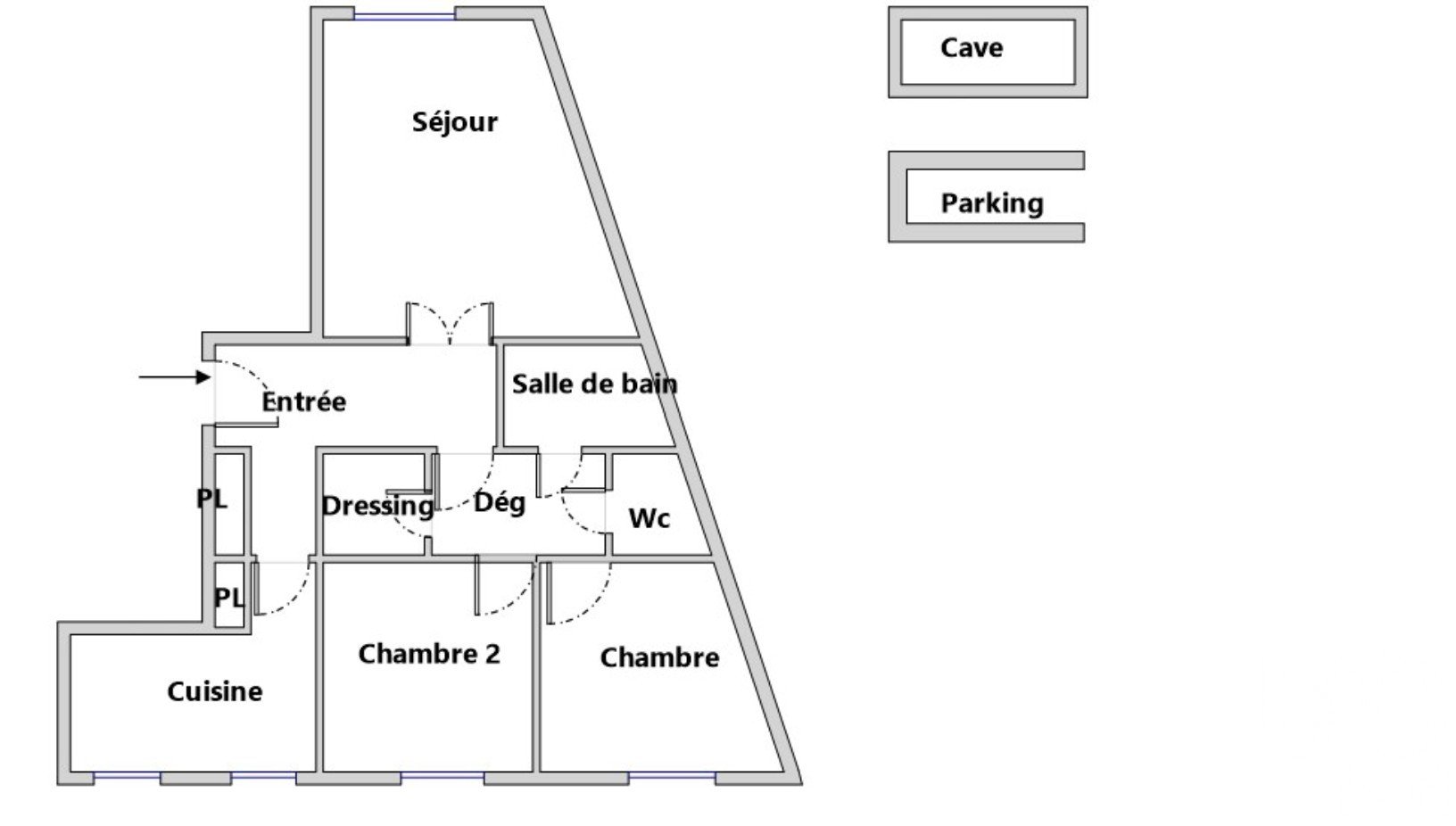 Appartement a louer levallois-perret - 3 pièce(s) - 74 m2 - Surfyn