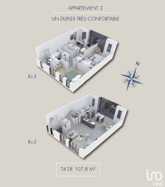 Appartement a louer paris-14e-arrondissement - 4 pièce(s) - 108 m2 - Surfyn