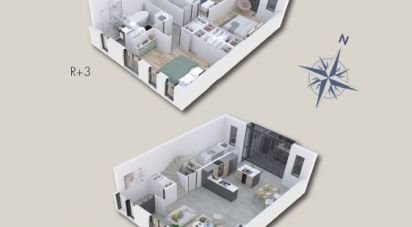 Duplex 4 rooms of 108 m² in Paris (75014)
