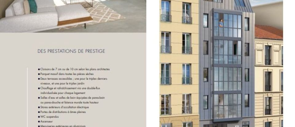 Duplex 4 rooms of 108 m² in Paris (75014)