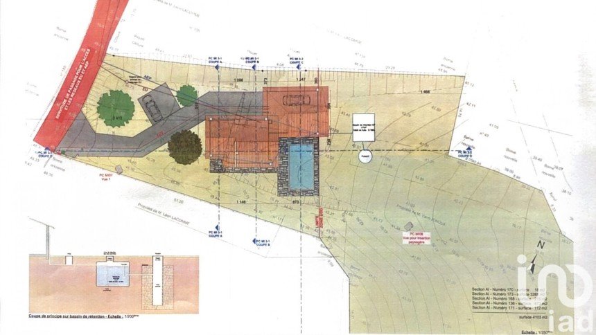 Terrain de 4 266 m² à Urcuit (64990)