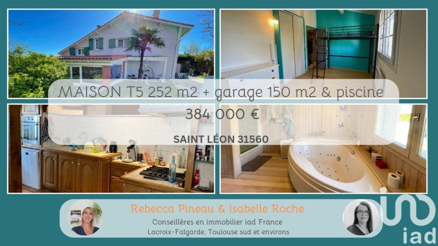 House 5 rooms of 192 m² in Saint-Léon (31560)