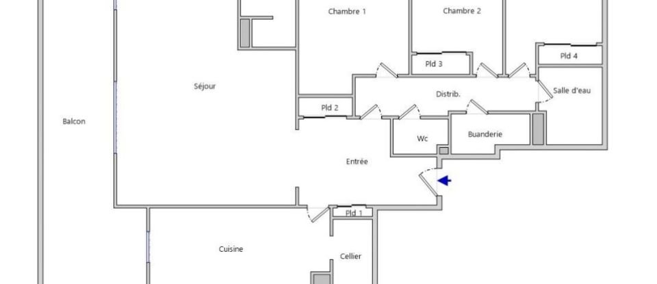 Apartment 4 rooms of 122 m² in Collonges-au-Mont-d'Or (69660)