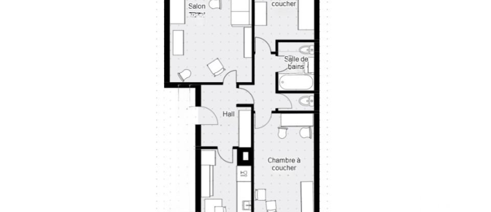 Appartement 3 pièces de 66 m² à Dreux (28100)