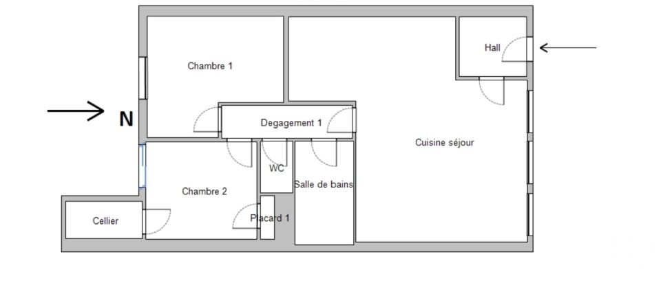 Apartment 3 rooms of 65 m² in Saint-Étienne (42000)