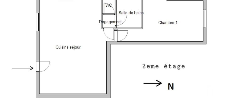 Appartement 2 pièces de 46 m² à Saint-Étienne (42000)