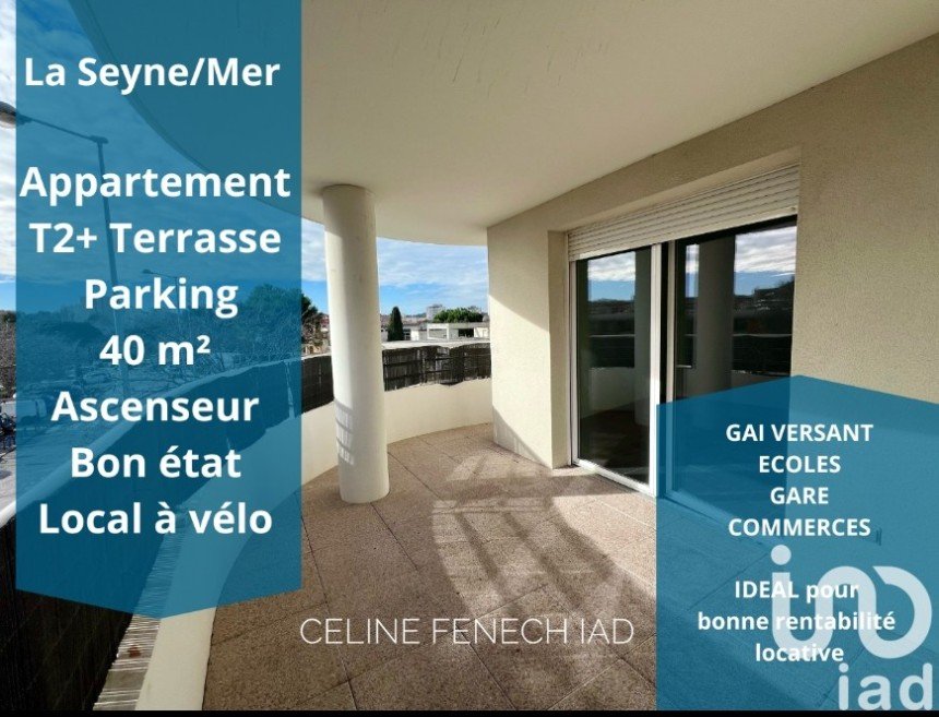 Appartement 2 pièces de 40 m² à La Seyne-sur-Mer (83500)