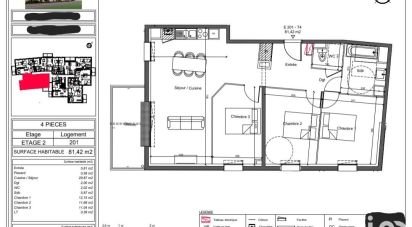 Apartment 4 rooms of 81 m² in Lucé (28110)