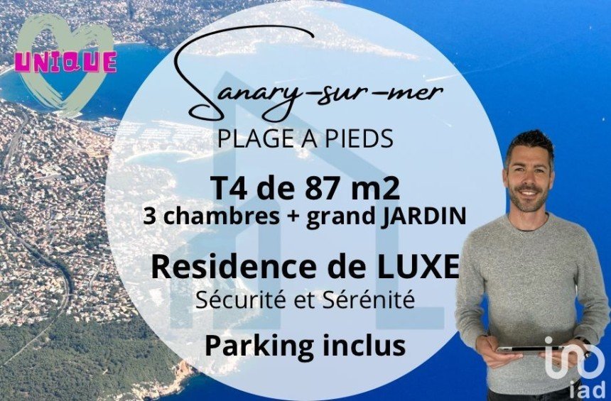 Appartement 4 pièces de 87 m² à Sanary-sur-Mer (83110)