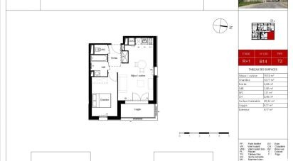 Appartement 2 pièces de 40 m² à Pradines (46090)