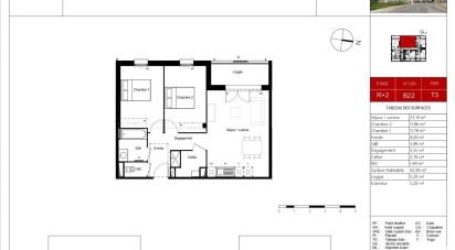 Apartment 3 rooms of 62 m² in Pradines (46090)