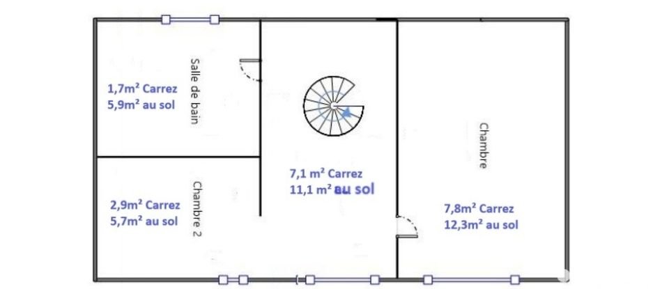 Duplex 3 pièces de 45 m² à Vincennes (94300)