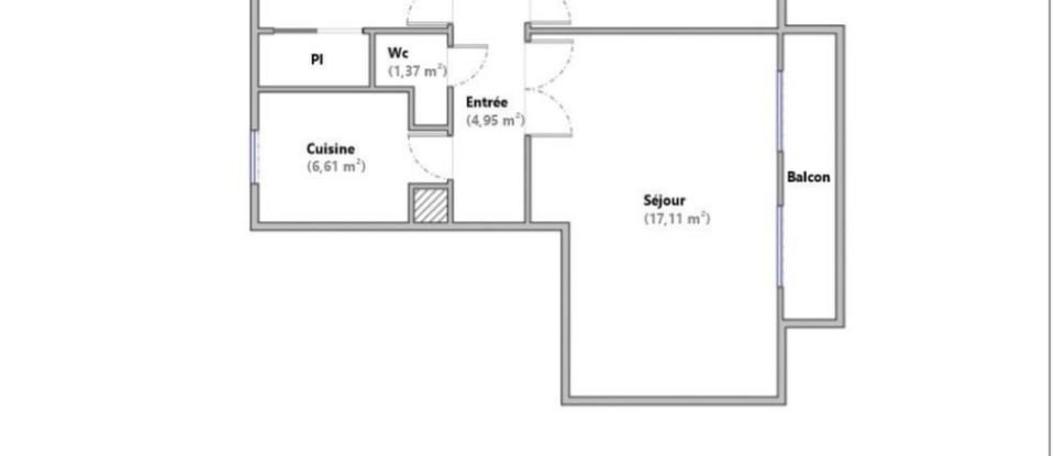 Apartment 3 rooms of 52 m² in Villeparisis (77270)