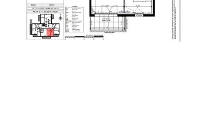 Appartement 2 pièces de 43 m² à Gouesnach (29950)
