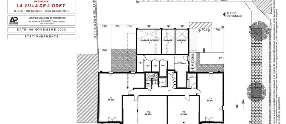 Appartement 2 pièces de 43 m² à Gouesnach (29950)