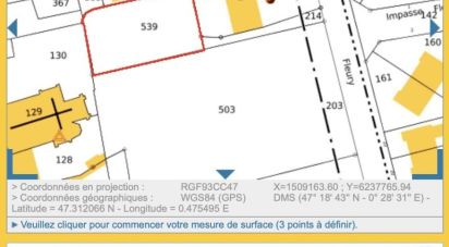 Land of 807 m² in Vallères (37190)