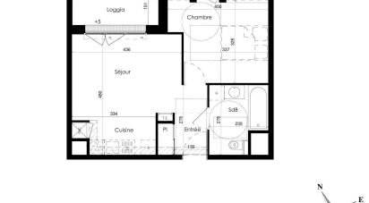 Appartement 2 pièces de 40 m² à Jullouville (50610)