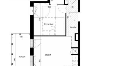 Appartement 2 pièces de 47 m² à Jullouville (50610)