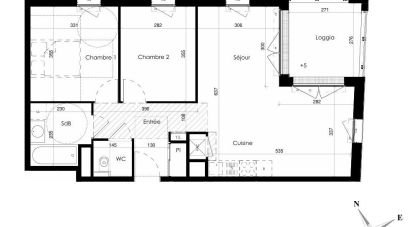 Appartement 3 pièces de 65 m² à Jullouville (50610)