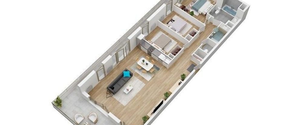Appartement 4 pièces de 92 m² à Les Clayes-sous-Bois (78340)