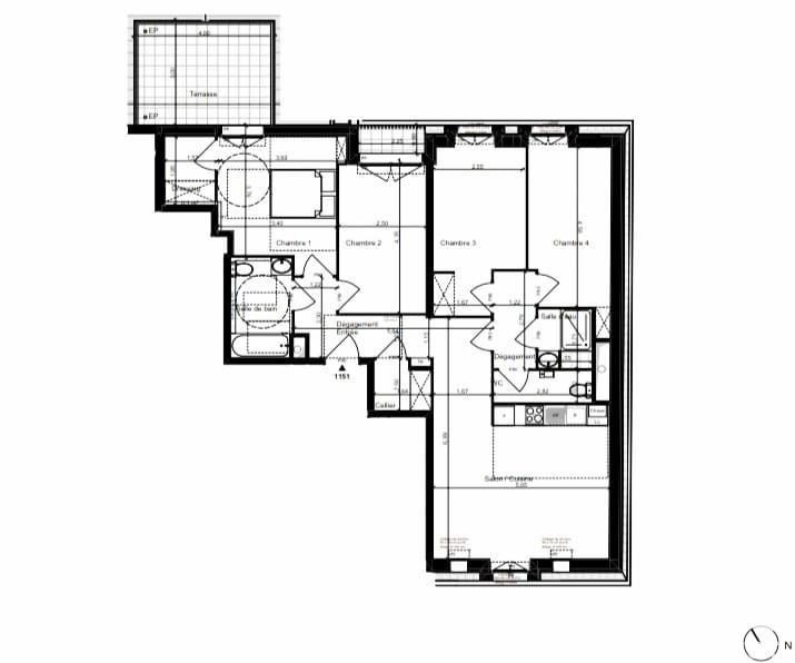 Appartement 5 pièces de 97 m² à Gagny (93220)