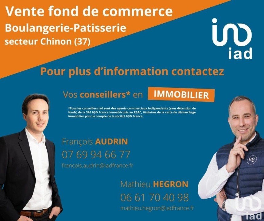 Vente Fond / Commerce 180m² à Chinon (37500) - Iad France