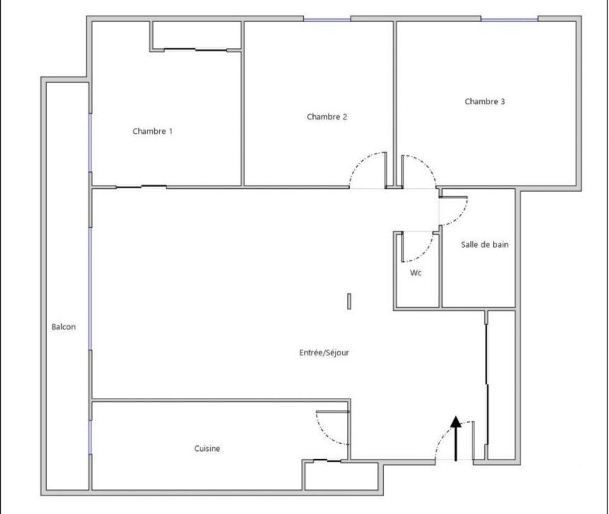 Apartment 4 rooms of 86 m² in Chaville (92370)