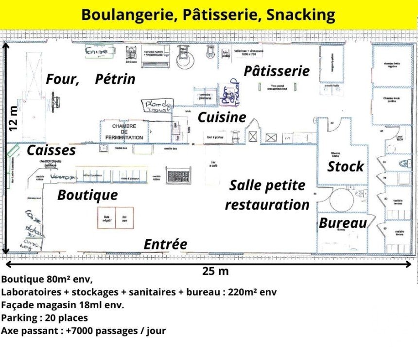Bakery of 300 m² in Angoulême (16000)