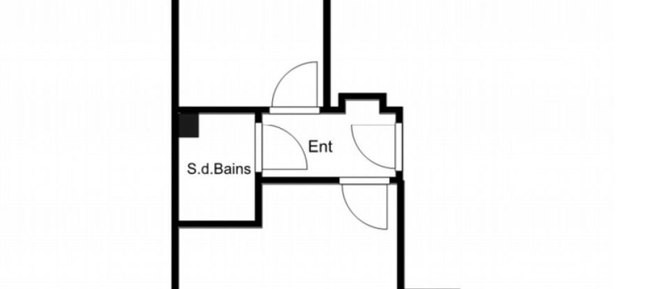 Apartment 2 rooms of 29 m² in Paris (75020)