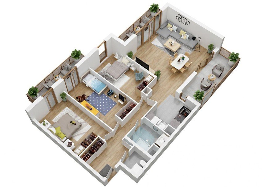 Appartement 4 pièces de 85 m² à Le Plessis-Trévise (94420)