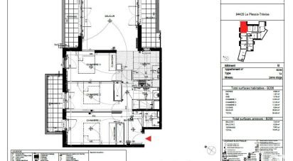 Appartement 4 pièces de 85 m² à Le Plessis-Trévise (94420)