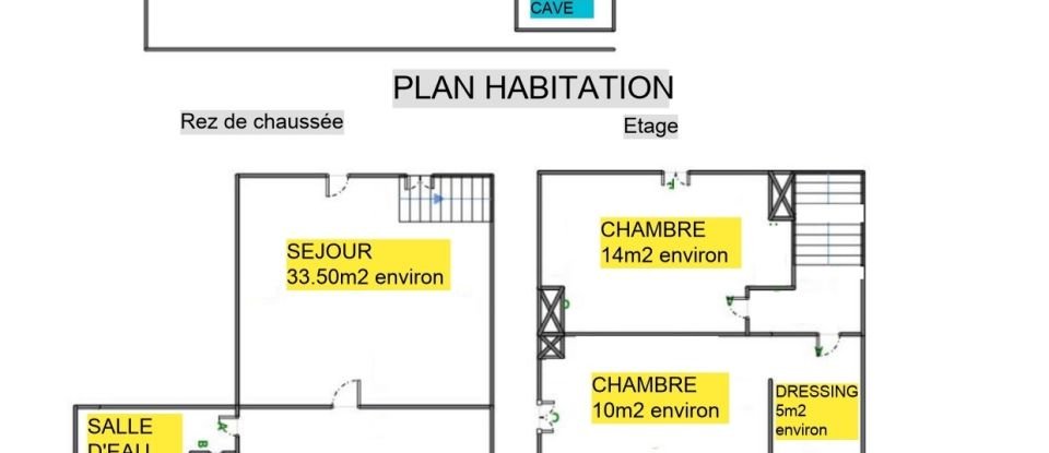 House 3 rooms of 80 m² in Couffé (44521)