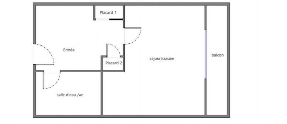 Studio 1 room of 22 m² in LA MONGIE (65200)