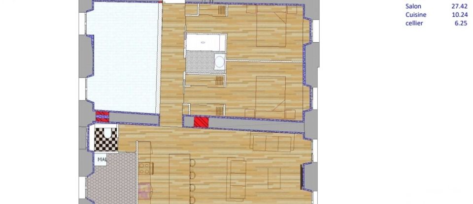 Appartement 3 pièces de 80 m² à Boissettes (77350)